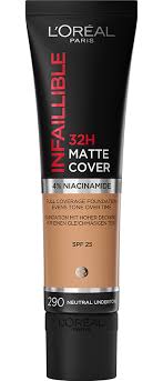 L'Oreal Paris Infallible 32H Matte Cover Foundation with 4% Niacinamide