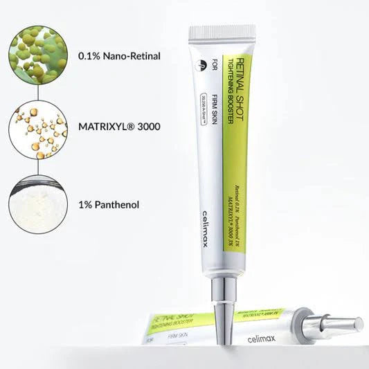 Celimax The Vita-A Retinal Shot Tightening Booster 15ml + serum (Korean stock)  1 review pack of 2
