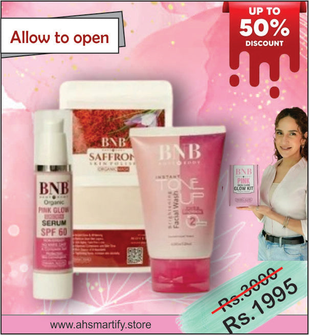 Pink Glow 3 in 1 Skincare Bundle -BNB