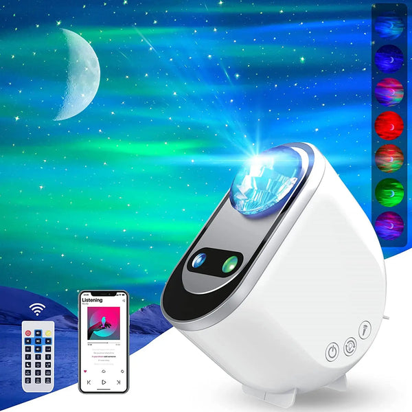 GLOWVIBE Aurora Star Projector, Galaxy LED Night Light for Bedroom Decor